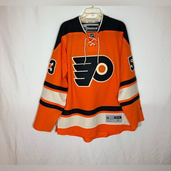 Reebok Philadelphia Flyers #53 Gostisbehere 2012 Winter Classic Hockey Jersey M